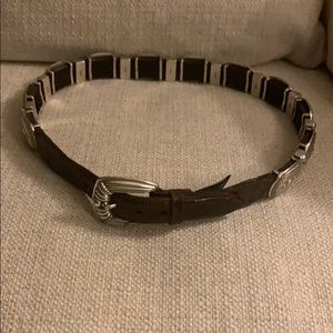 Brighton silver belt
